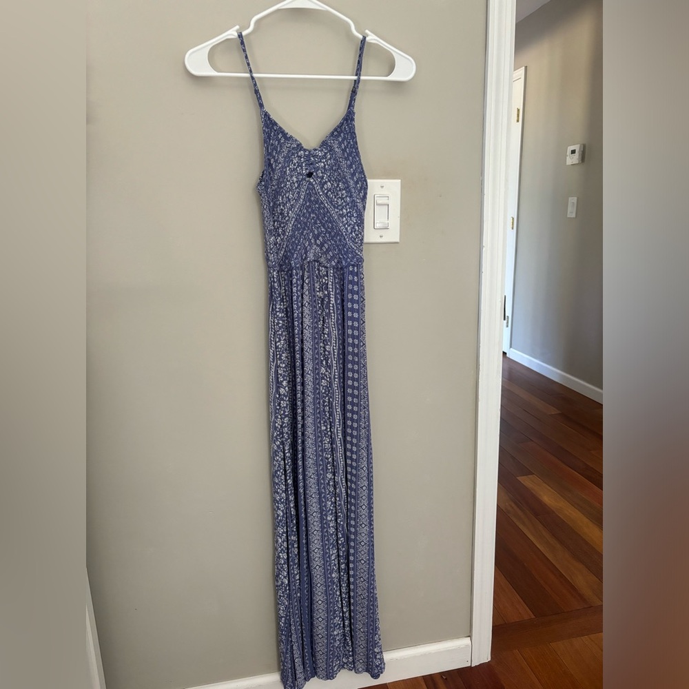 Blue Floral Maxi Dress